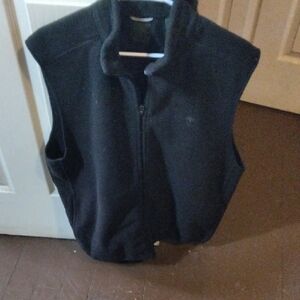 Timberland Black Fleece Zip-Up Vest